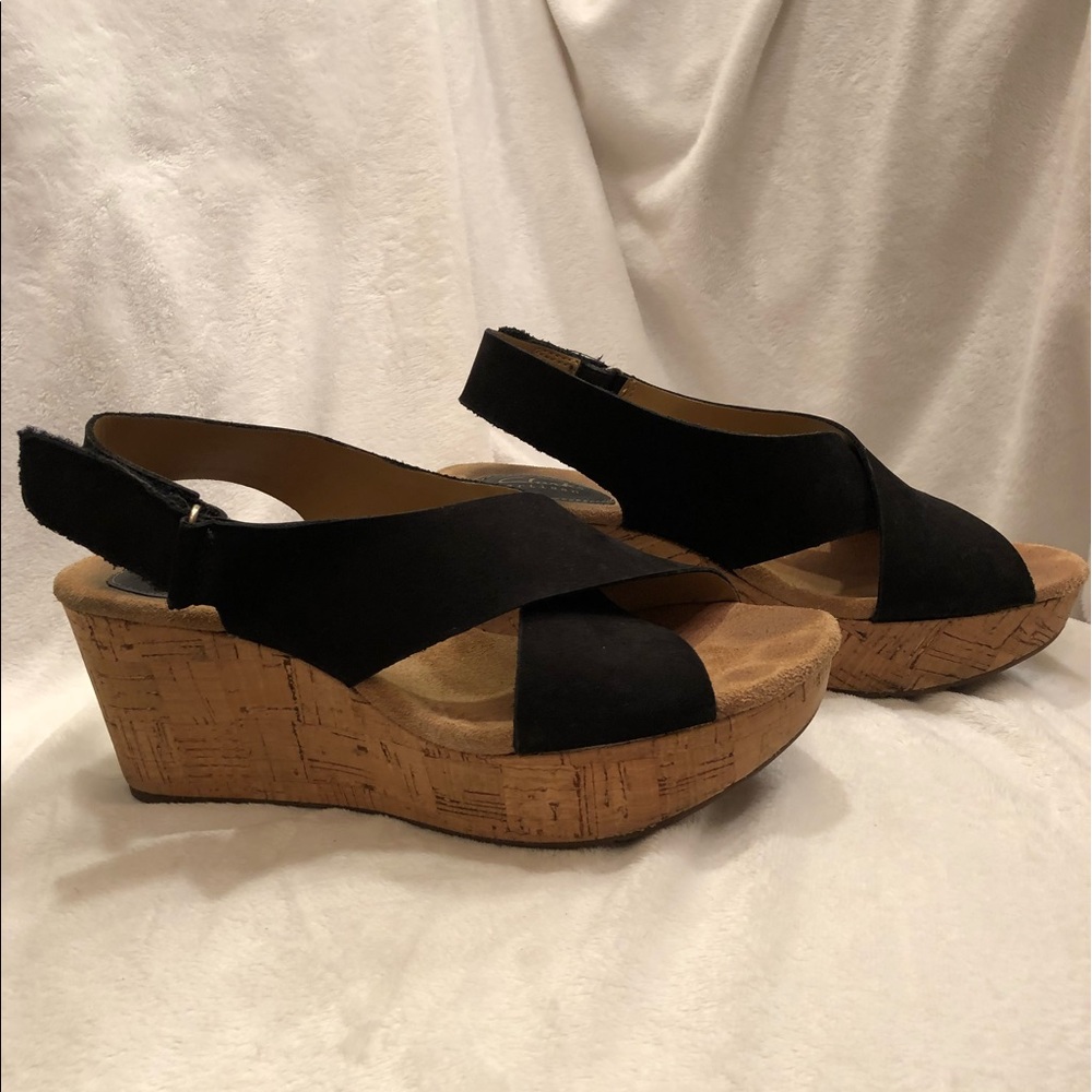 Clark’s cork-soled platforms